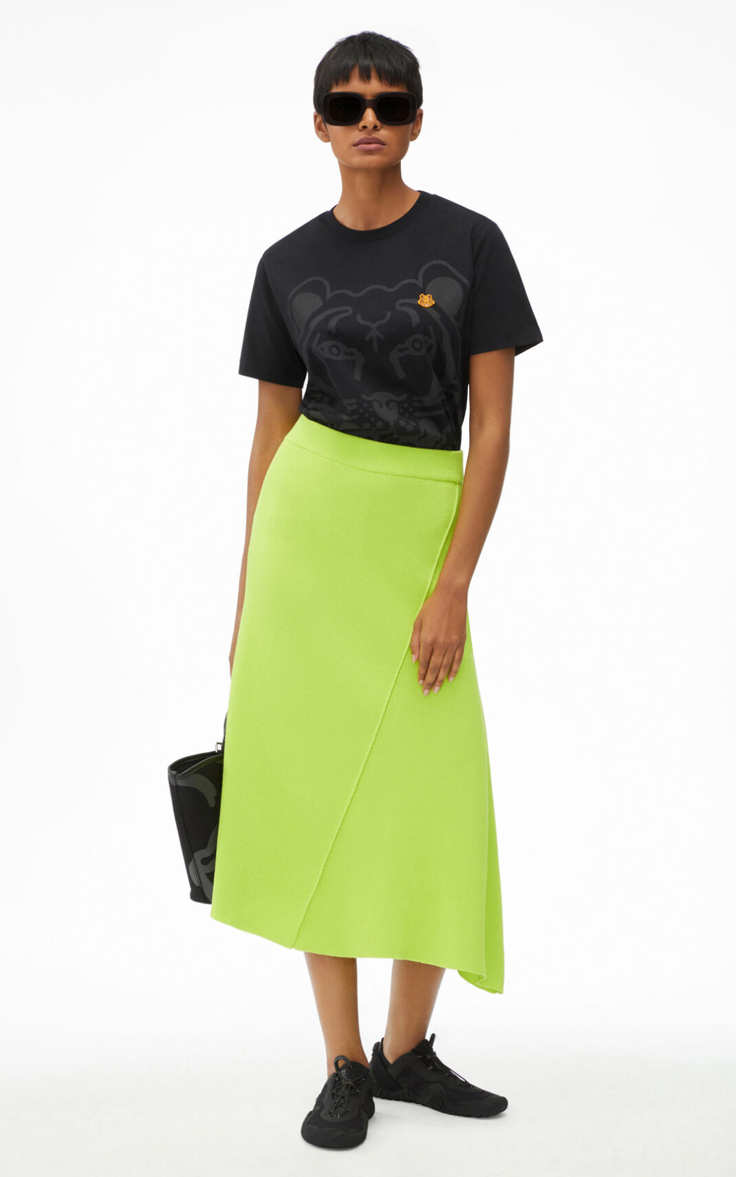 Kenzo Asymmetrical Midi Faldas Mujer Verde Claro | 7916328-WS